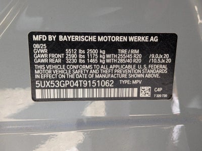 2026 BMW X3 30 xDrive Sports Activity Vehicle