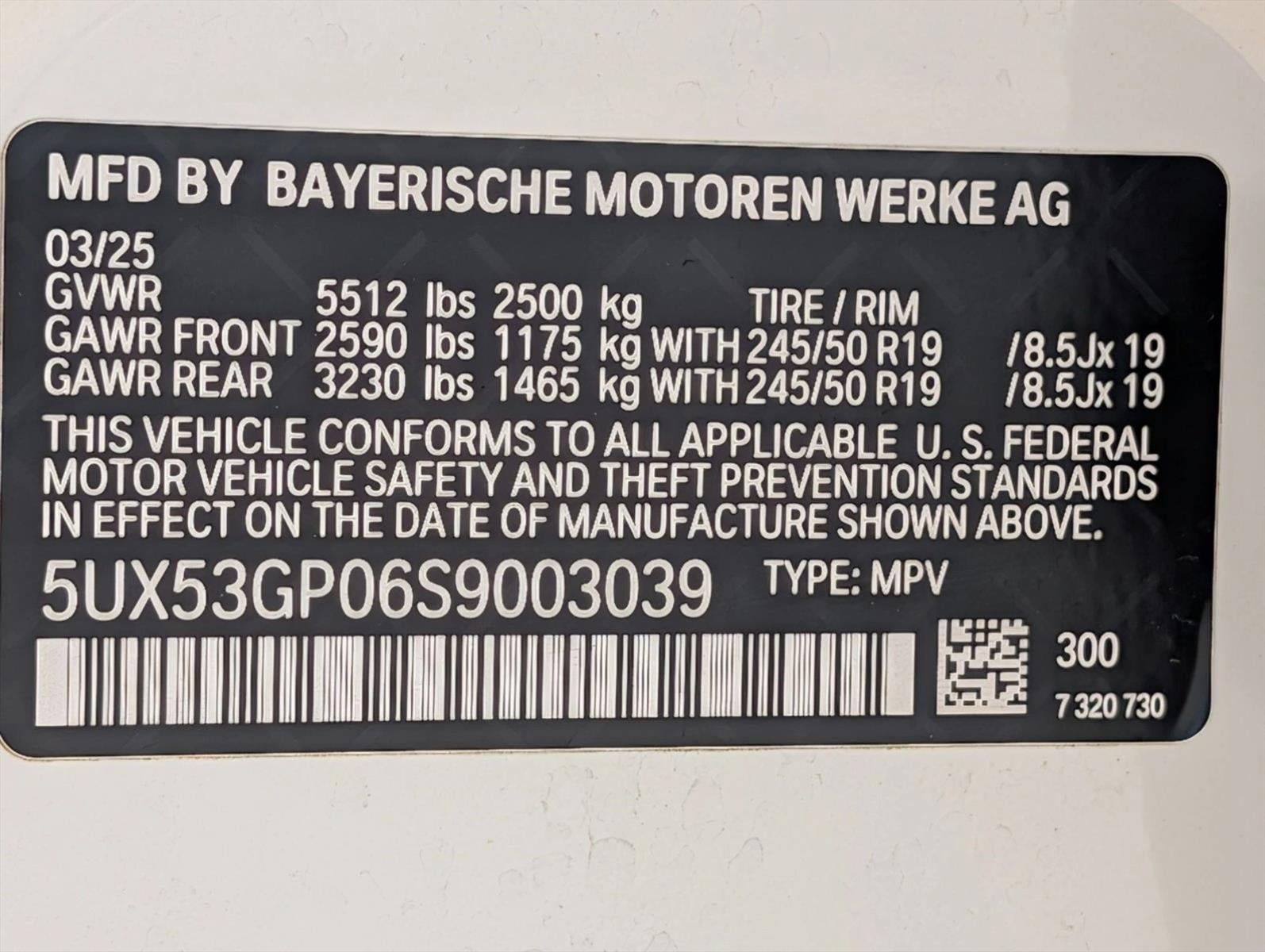 2025 BMW X3 30 xDrive Sports Activity Vehicle