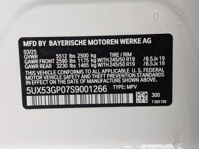 2025 BMW X3 30 xDrive Sports Activity Vehicle