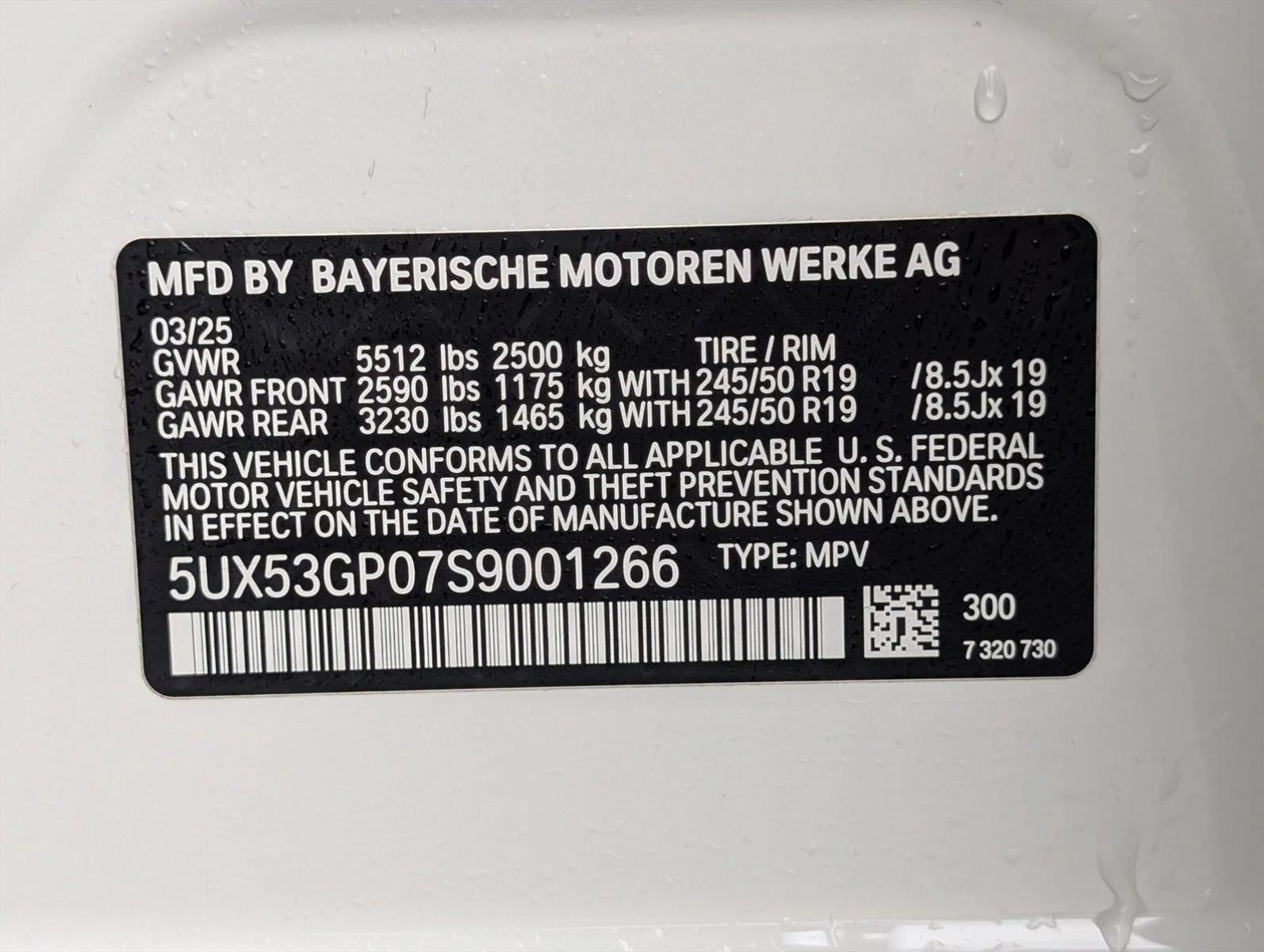 2025 BMW X3 30 xDrive Sports Activity Vehicle