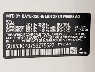 2025 BMW X3 30 xDrive Sports Activity Vehicle