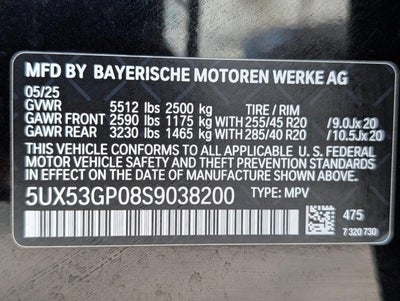 2025 BMW X3 30 xDrive Sports Activity Vehicle