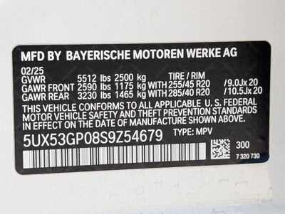 2025 BMW X3 30 xDrive Sports Activity Vehicle