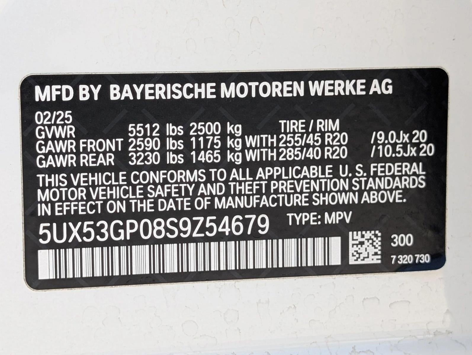 2025 BMW X3 30 xDrive Sports Activity Vehicle