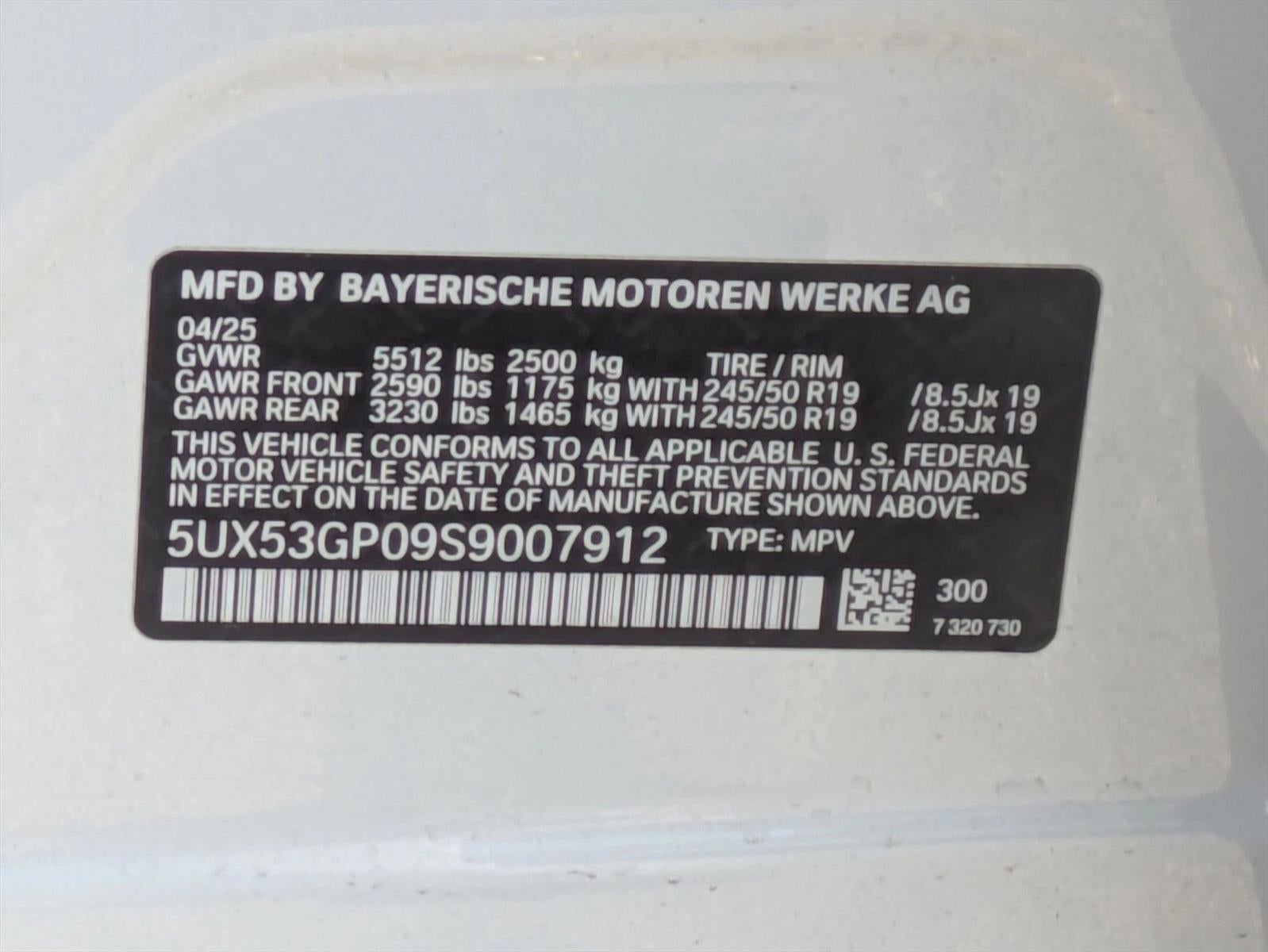 2025 BMW X3 30 xDrive Sports Activity Vehicle