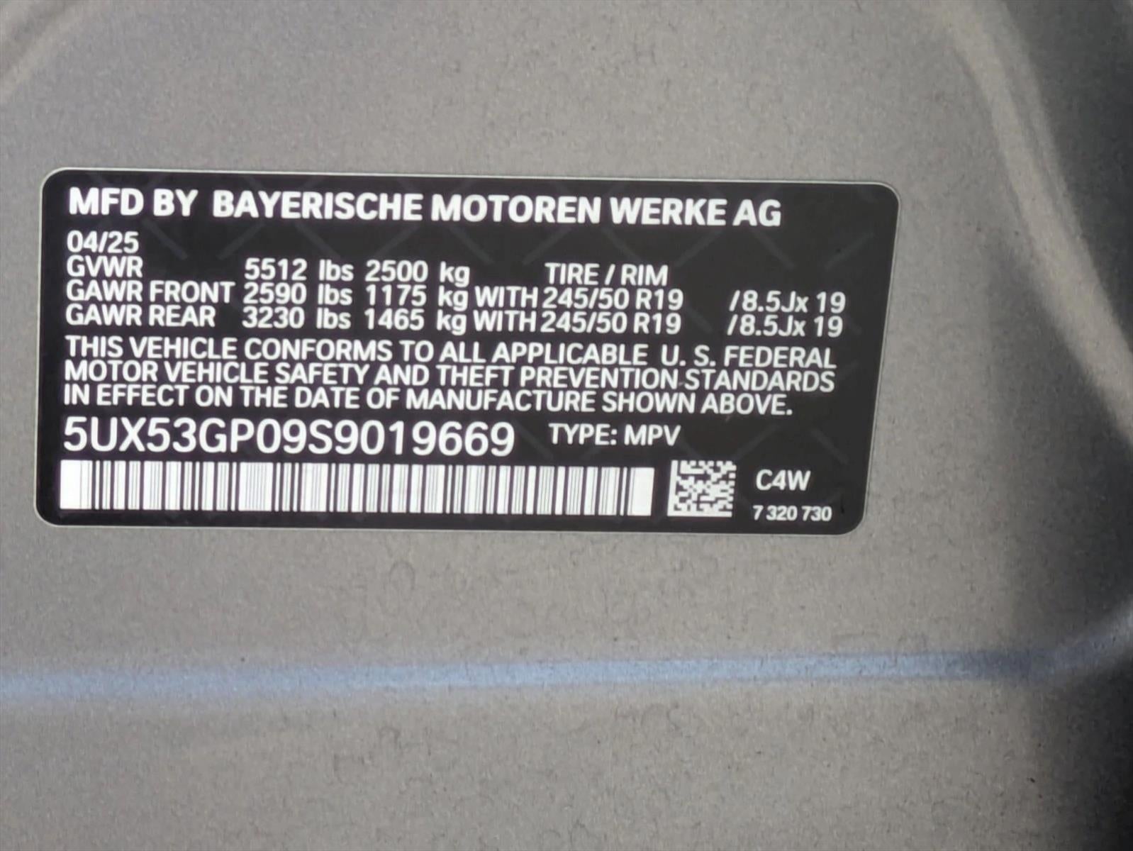 2025 BMW X3 30 xDrive Sports Activity Vehicle