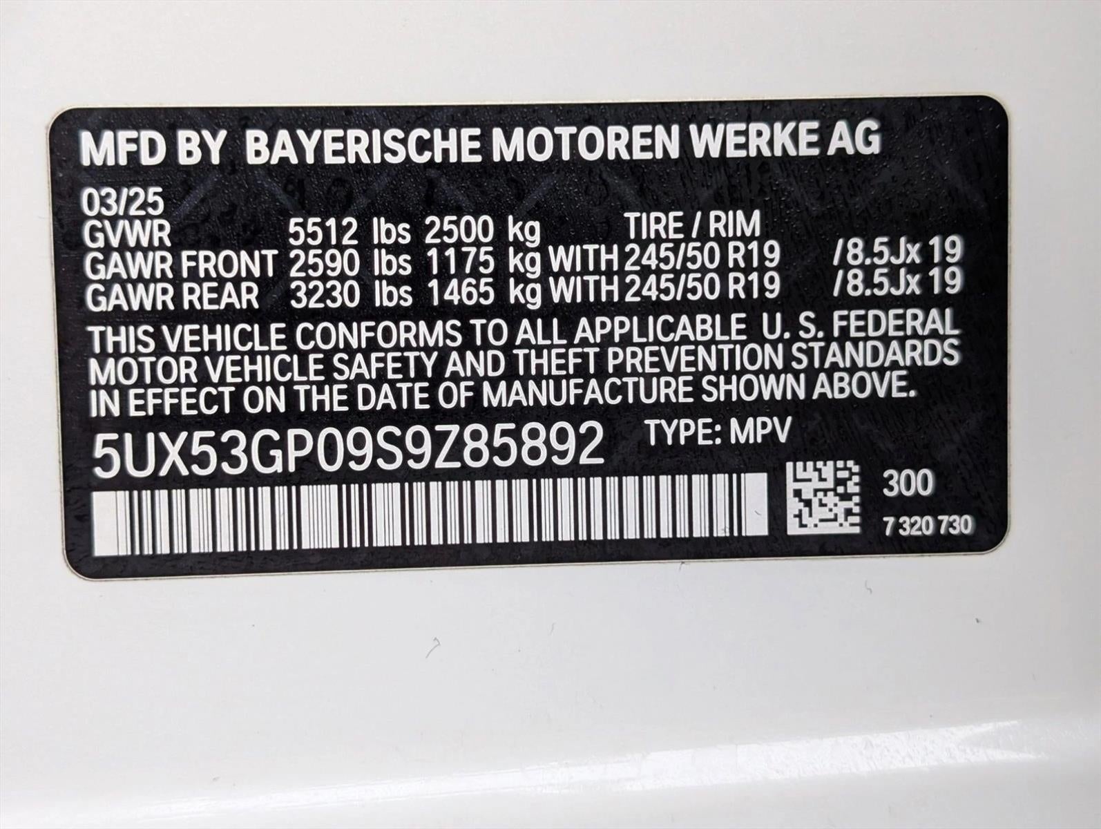 2025 BMW X3 30 xDrive Sports Activity Vehicle