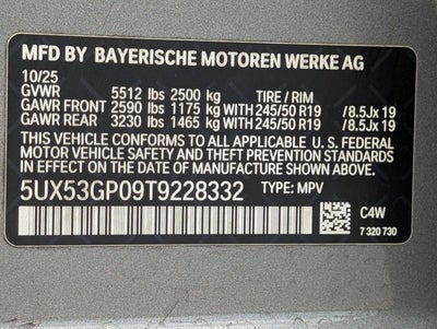 2026 BMW X3 30 xDrive Sports Activity Vehicle