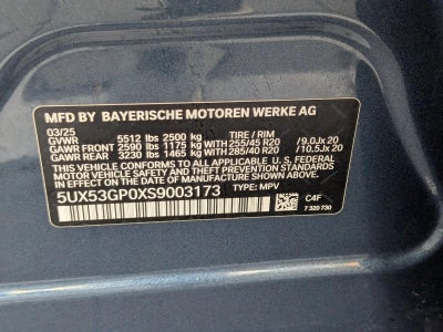 2025 BMW X3 30 xDrive Sports Activity Vehicle