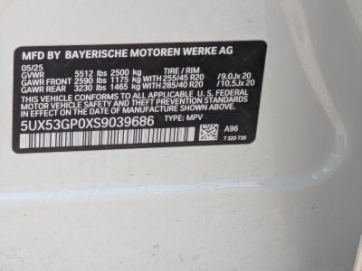 2025 BMW X3 30 xDrive Sports Activity Vehicle