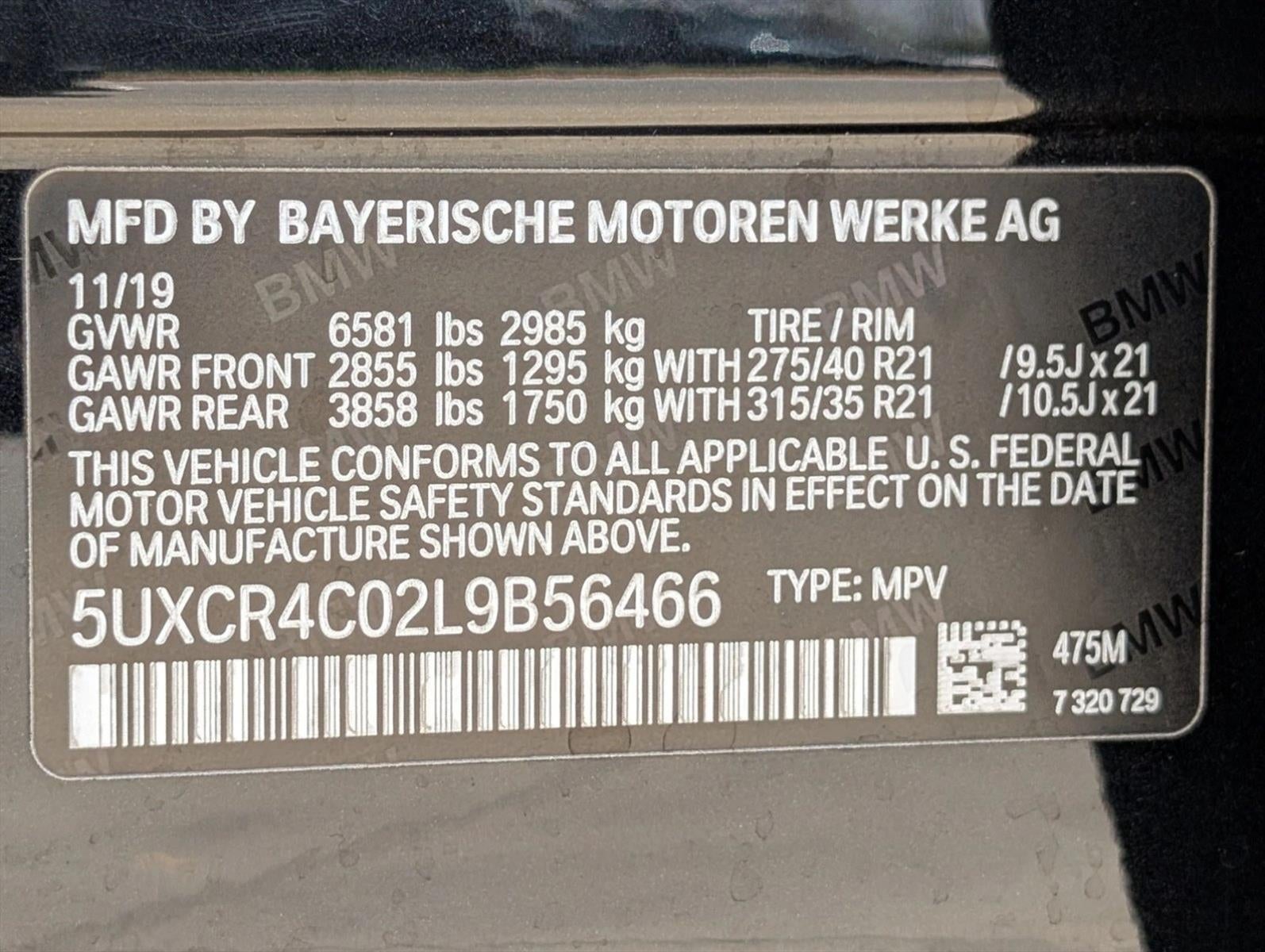 2020 BMW X5 sDrive40i Sports Activity Vehicle