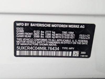 2022 BMW X5 sDrive40i Sports Activity Vehicle