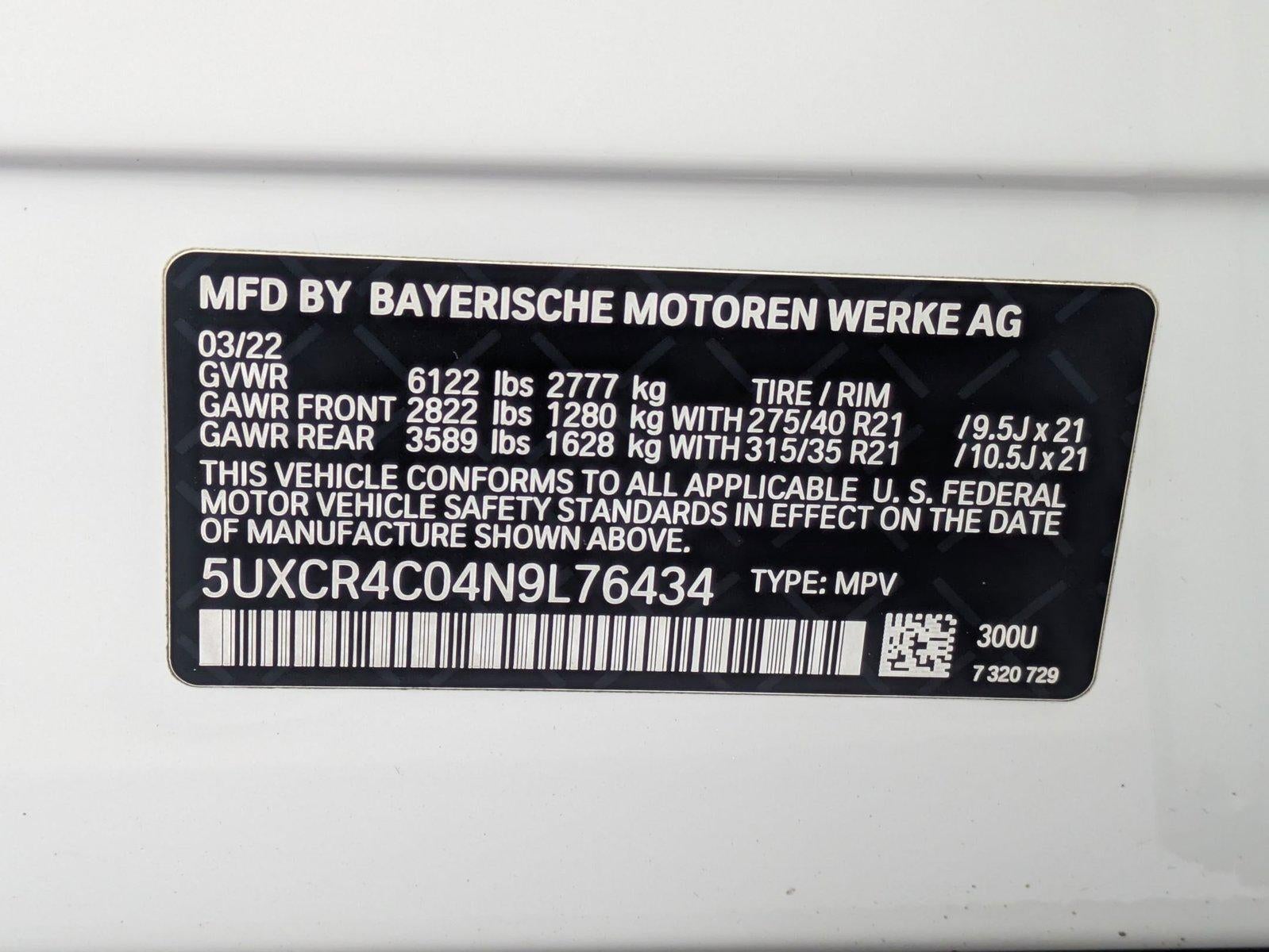 2022 BMW X5 sDrive40i Sports Activity Vehicle