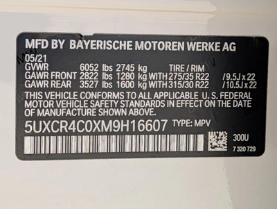 2021 BMW X5 sDrive40i Sports Activity Vehicle