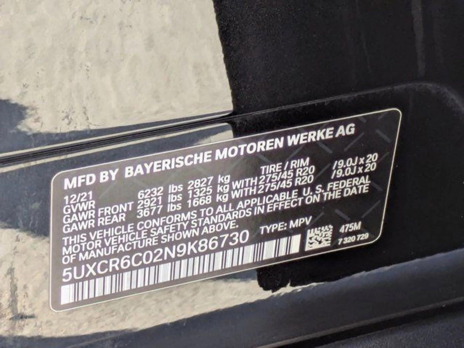 2022 BMW X5 xDrive40i Sports Activity Vehicle