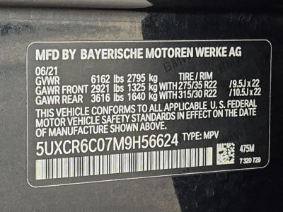2021 BMW X5 xDrive40i Sports Activity Vehicle