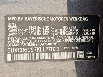 2019 BMW X5 xDrive40i Sports Activity Vehicle