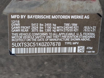 2019 BMW X3 M40i Sports Activity Vehicle