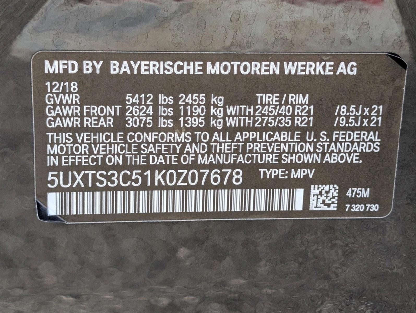 2019 BMW X3 M40i Sports Activity Vehicle