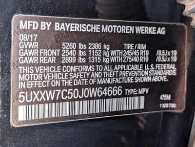 2018 BMW X4 M40i Sports Activity Coupe
