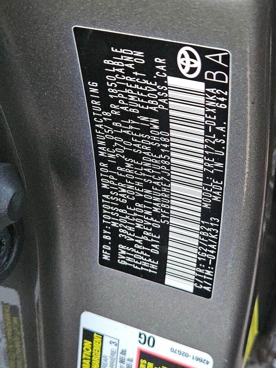 2018 Toyota Corolla LE CVT (Natl)