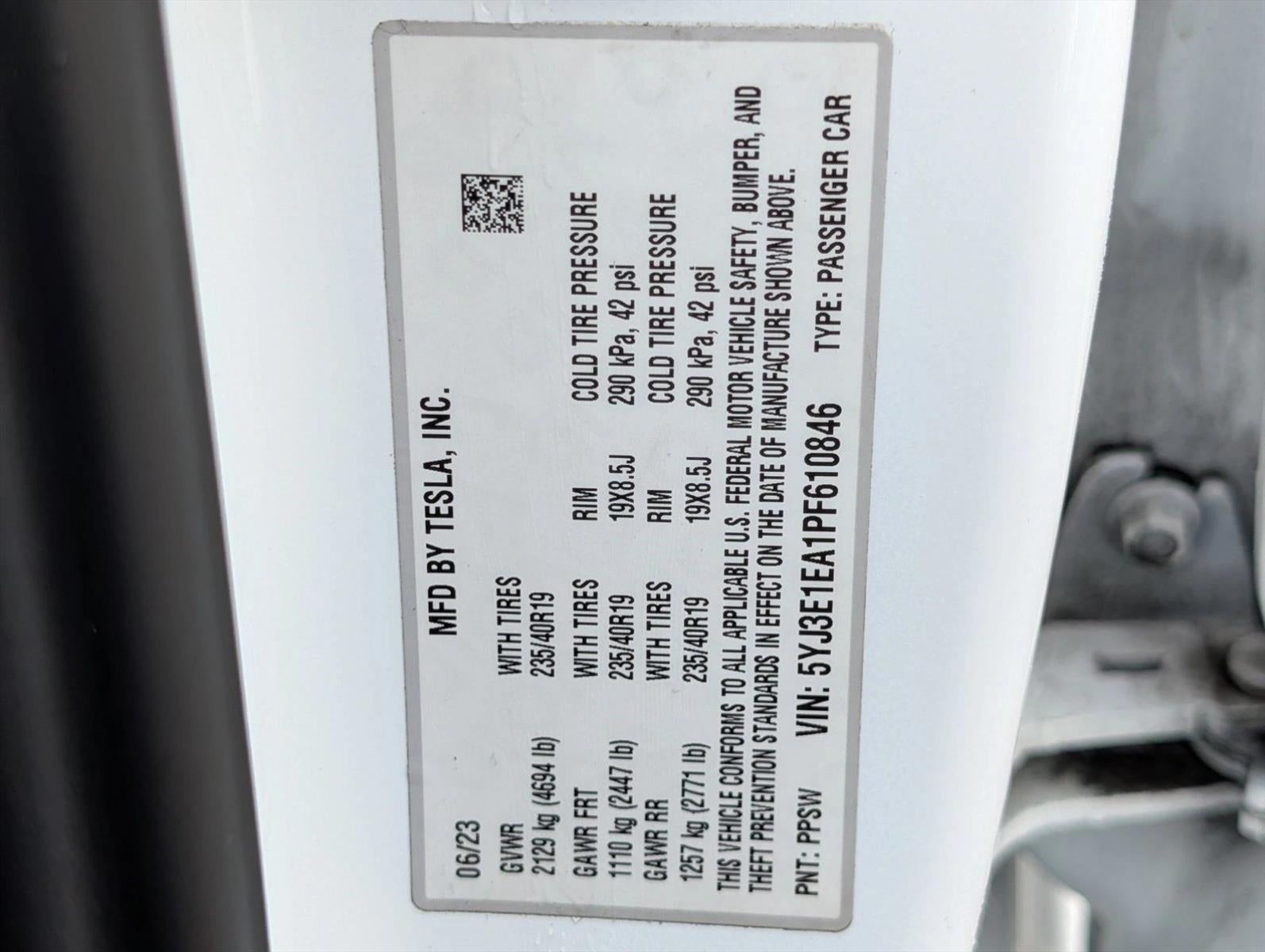 2023 Tesla Model 3 RWD