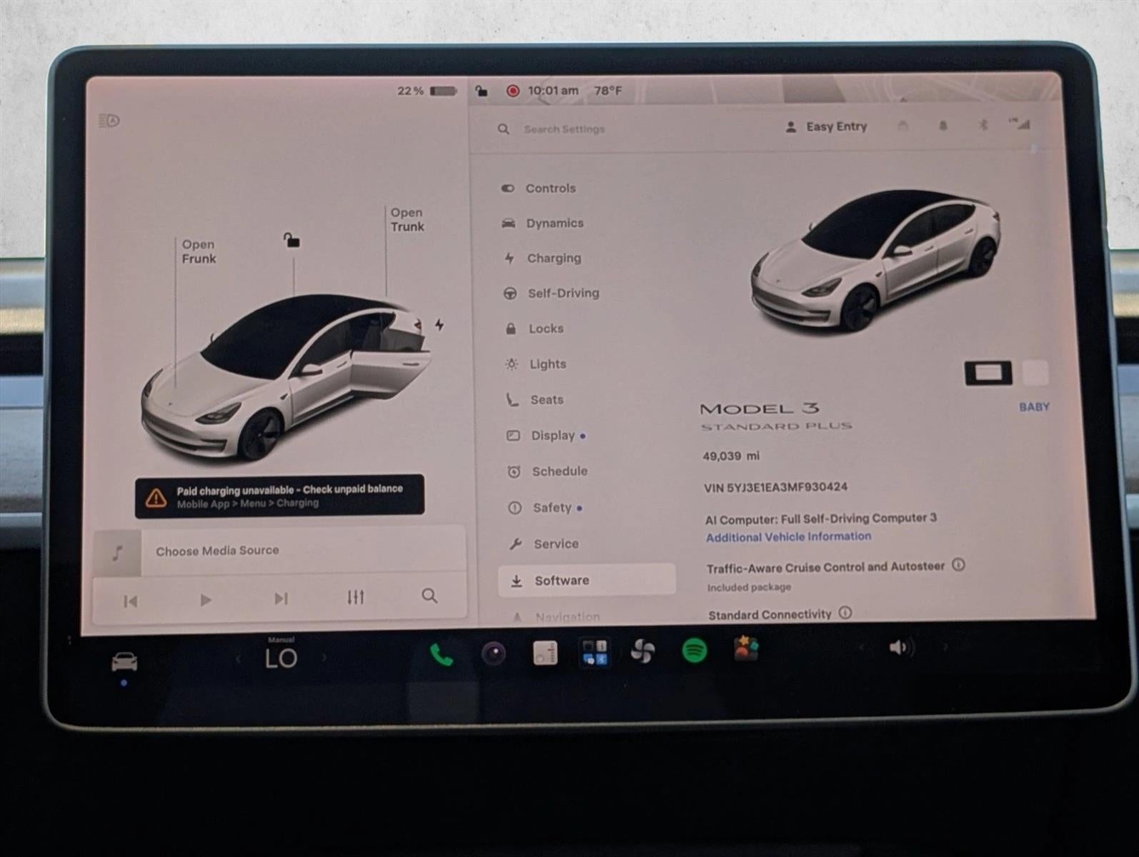 2021 Tesla Model 3 Standard Range Plus RWD