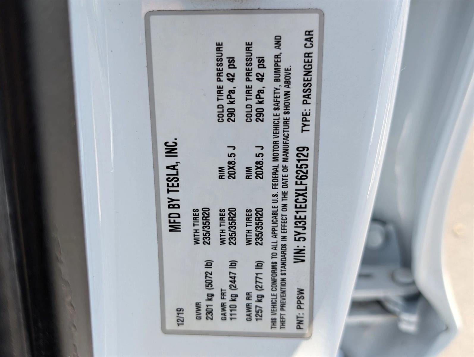 2020 Tesla Model 3 Performance AWD