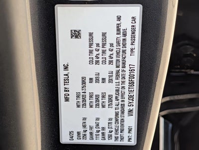 2025 Tesla Model 3 Performance AWD