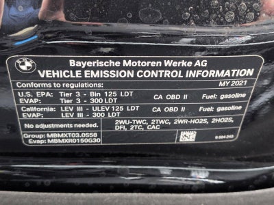 2021 BMW X3 M X3 M Sports Activity Vehicle