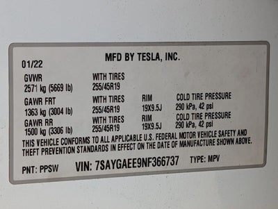 2022 Tesla Model Y Long Range AWD