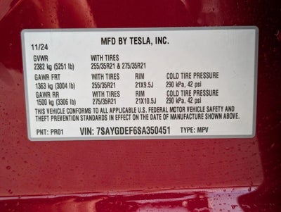 2025 Tesla Model Y Performance AWD *Ltd Avail*