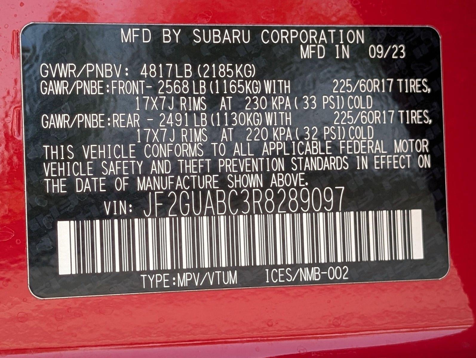 2024 Subaru Crosstrek AWD