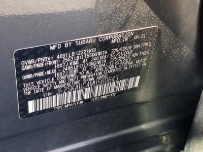 2021 Subaru Forester Limited CVT