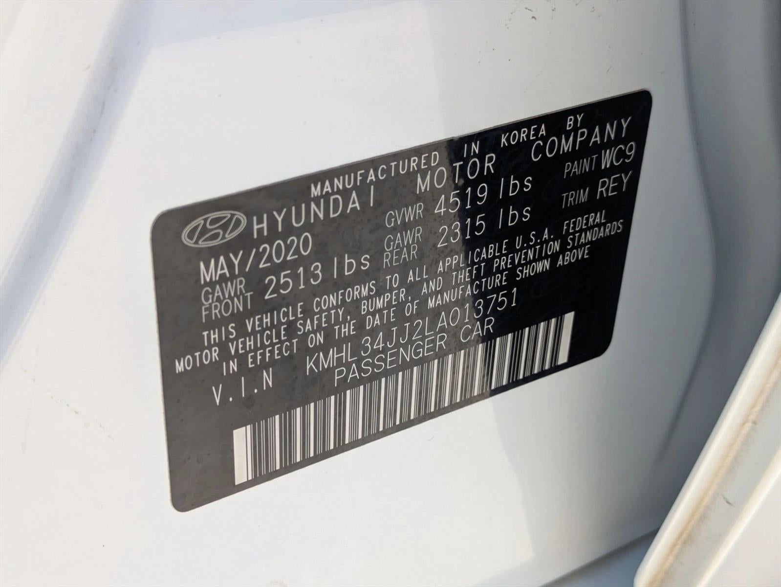 2020 Hyundai SONATA Hybrid SEL 2.0L