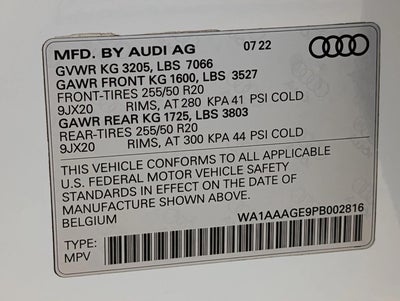 2023 Audi e-tron Premium quattro