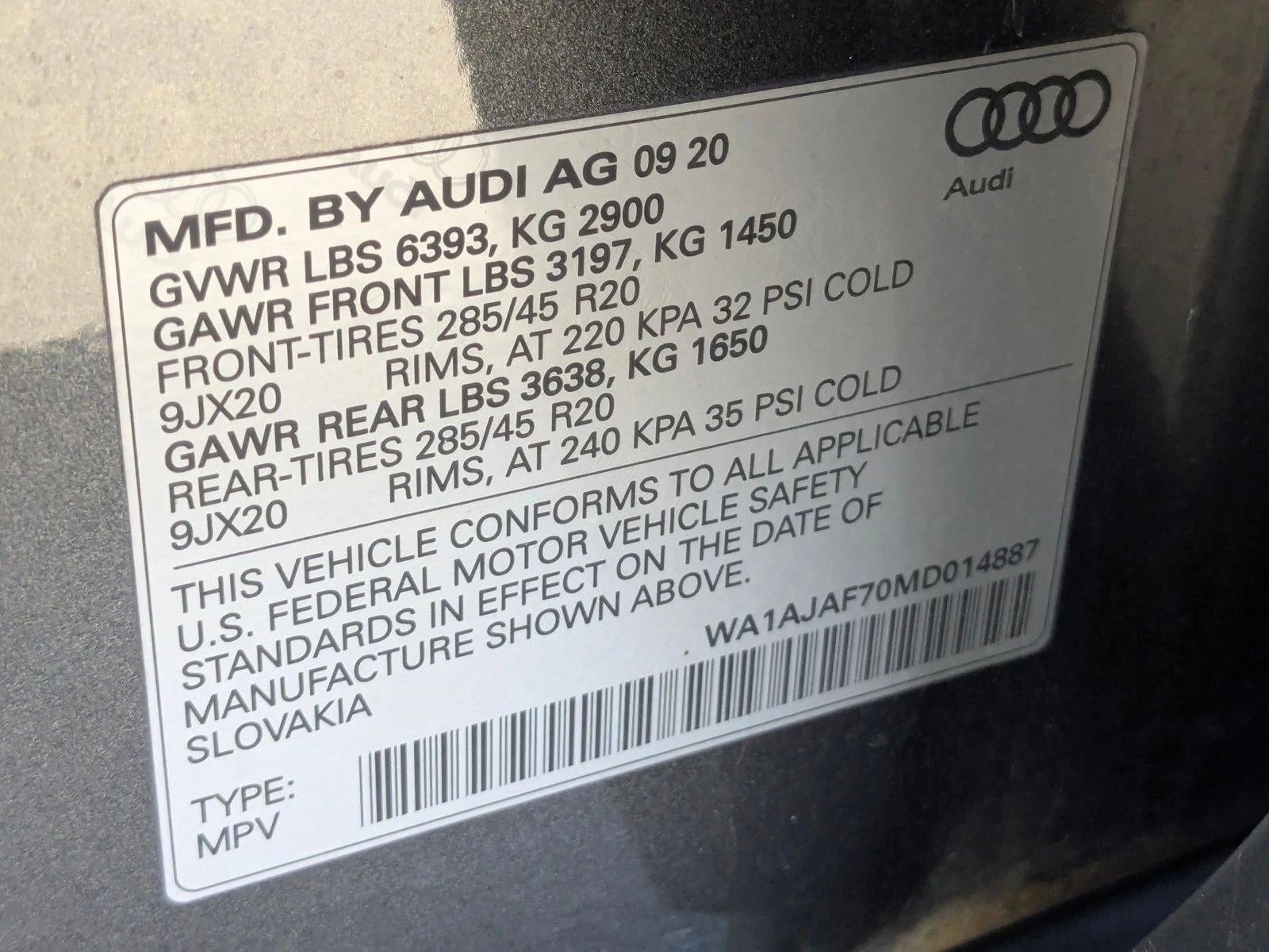 2021 Audi Q7 Premium 45 TFSI quattro