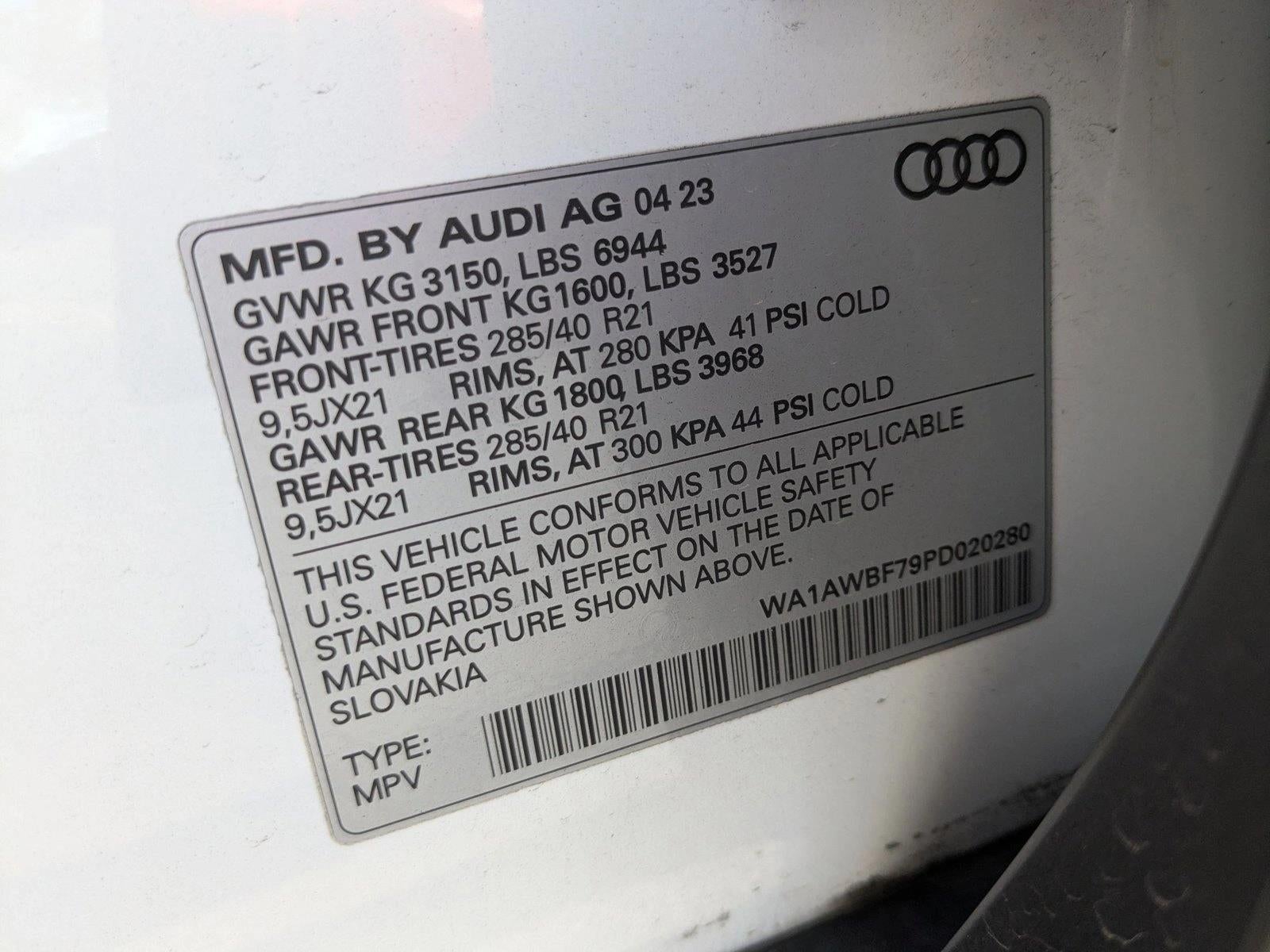 2023 Audi SQ7 Premium Plus 4.0 TFSI quattro