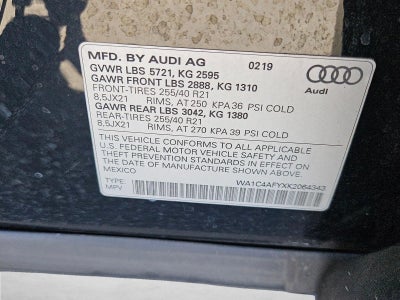 2019 Audi SQ5 Prestige 3.0 TFSI quattro