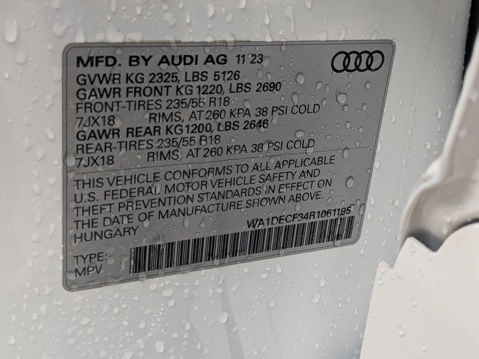 2024 Audi Q3 S line Premium 45 TFSI quattro