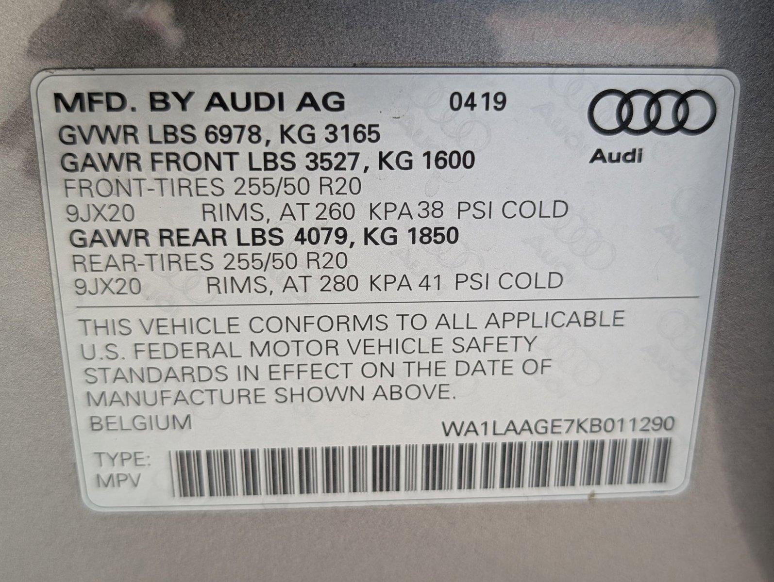 2019 Audi e-tron Premium Plus quattro