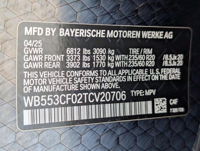 2026 BMW iX Sports Activity Vehicle