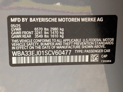 2025 BMW 760i xDrive Sedan