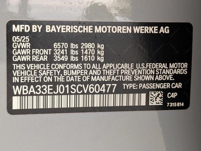 2025 BMW 760i xDrive Sedan