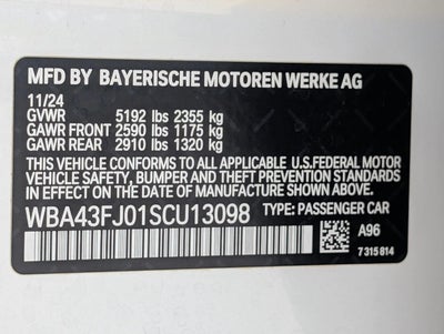 2025 BMW 530i Sedan