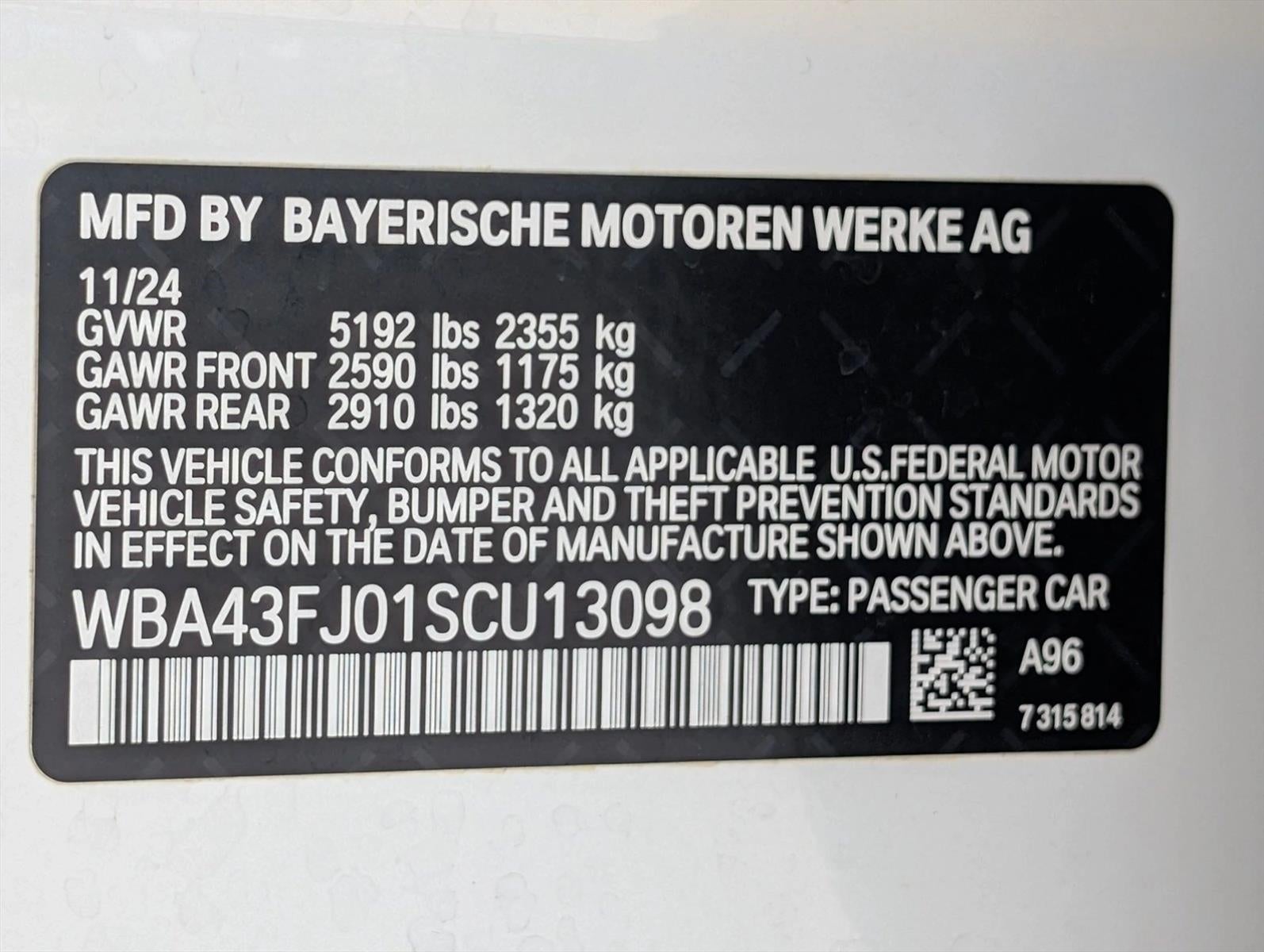 2025 BMW 530i Sedan