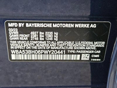 2023 BMW 530i Sedan