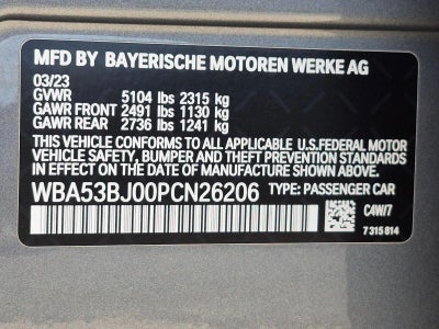 2023 BMW 540i Sedan