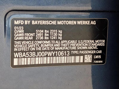 2023 BMW 540i Sedan