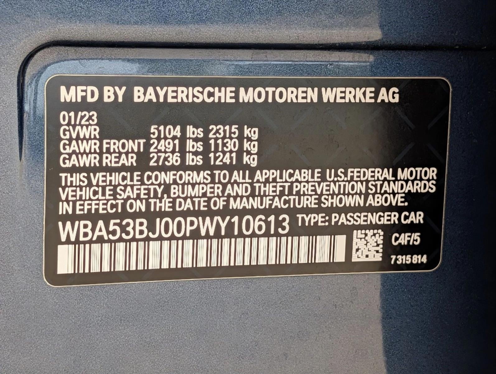 2023 BMW 540i Sedan